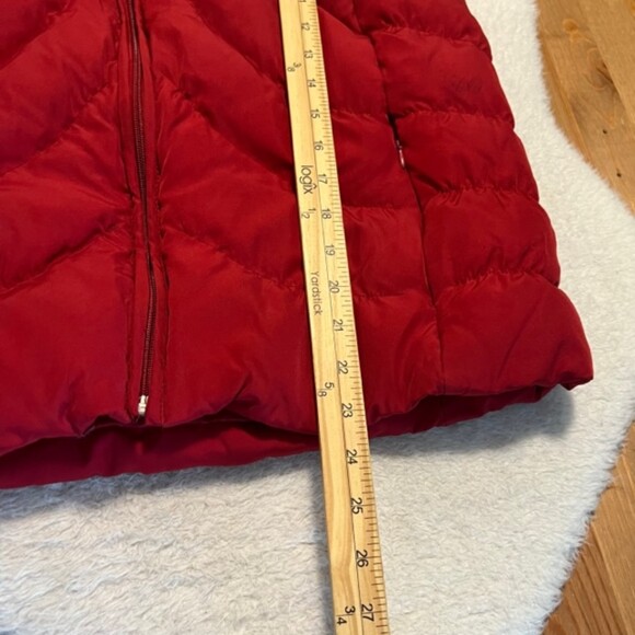 Nine West Womens Red Full Zip Down Filled Softshell Puffer Vest Size Large - Picture 10 of 10